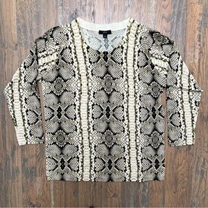 J. Crew Snake Print Tippi Sweater